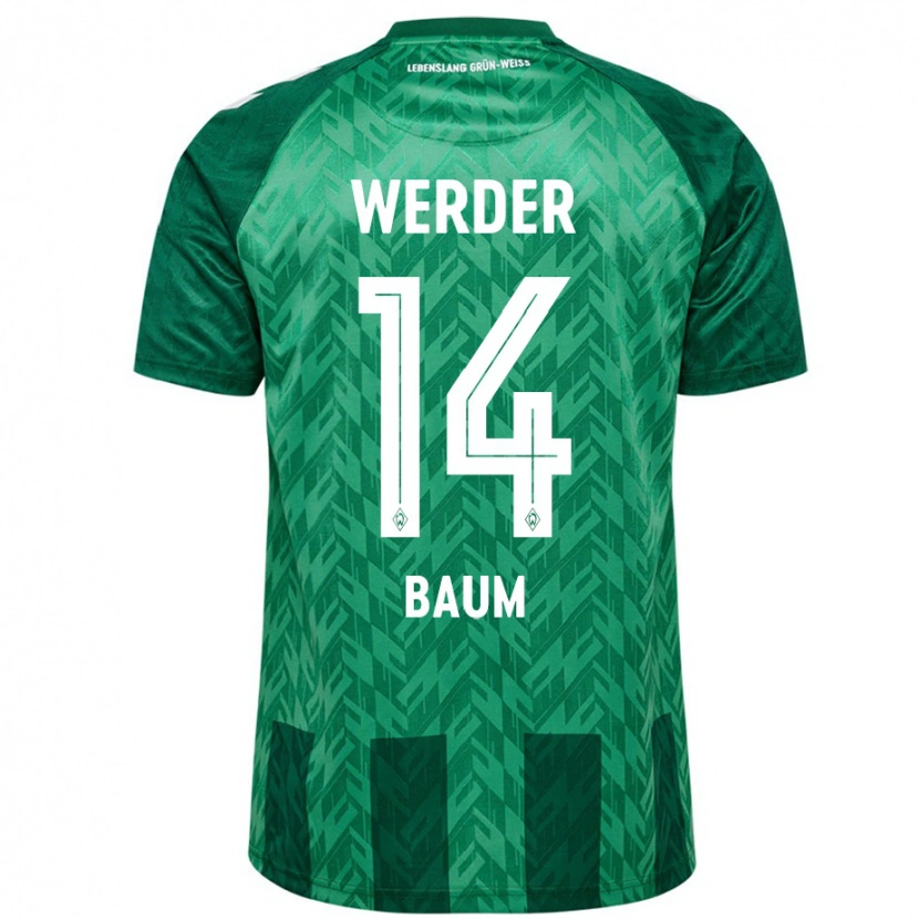 Danxen Barn Lennart Baum #14 Grön Hemmatröja Matchtröjor 2024/25 Tröjor T-Tröja