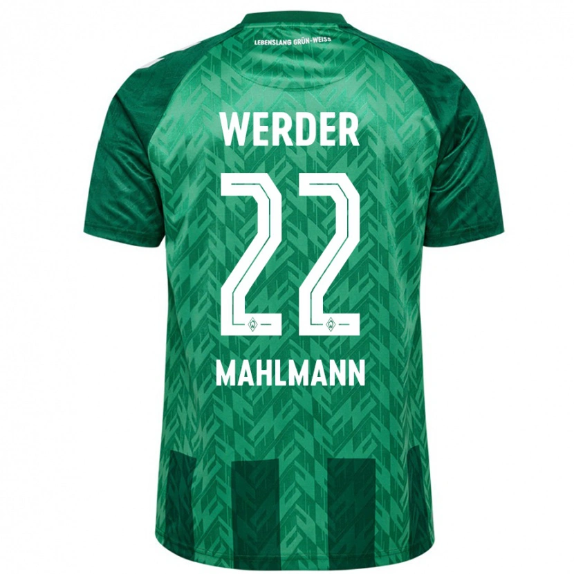 Danxen Barn Justus Mahlmann #22 Grön Hemmatröja Matchtröjor 2024/25 Tröjor T-Tröja