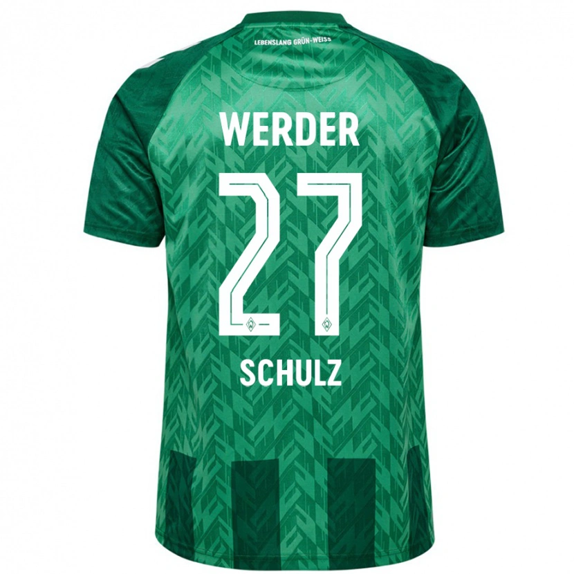 Danxen Barn Ole Schulz #27 Grön Hemmatröja Matchtröjor 2024/25 Tröjor T-Tröja
