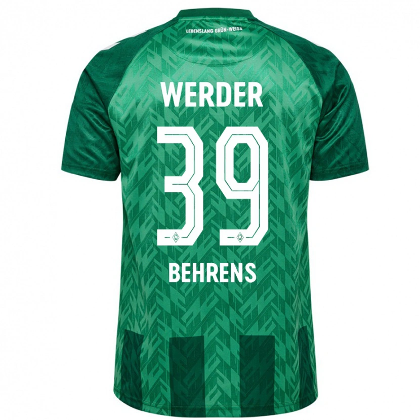 Danxen Barn Jette Behrens #39 Grön Hemmatröja Matchtröjor 2024/25 Tröjor T-Tröja