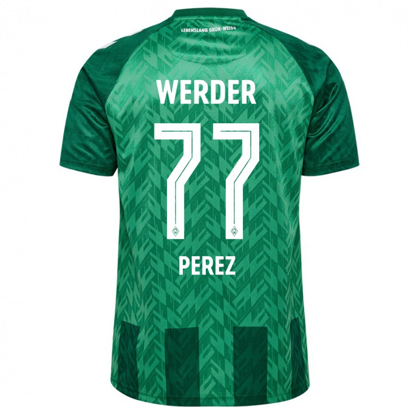 Danxen Barn Catalina Pérez #77 Grön Hemmatröja Matchtröjor 2024/25 Tröjor T-Tröja