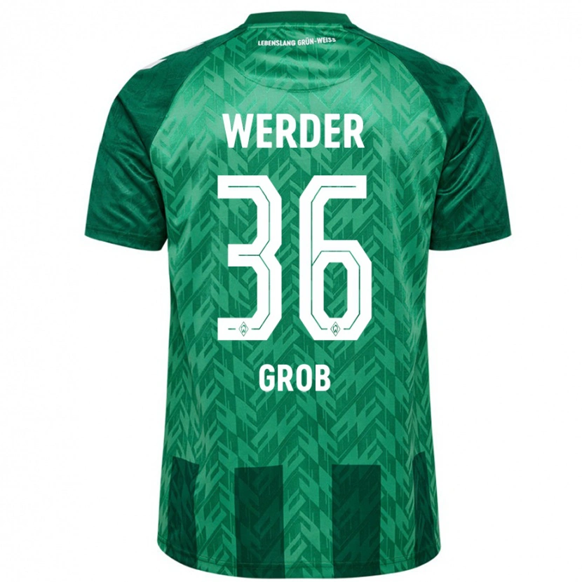 Danxen Barn Christian Groß #36 Grön Hemmatröja Matchtröjor 2024/25 Tröjor T-Tröja