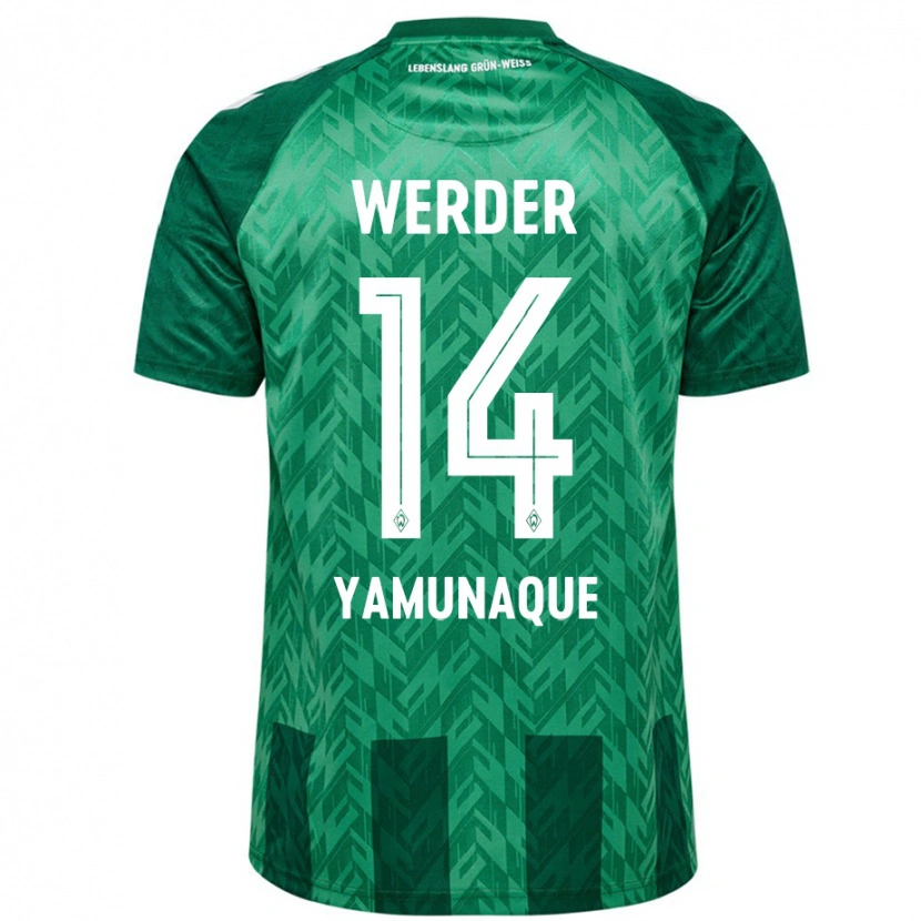 Danxen Barn Rafael Pascual Ramirez Yamunaque #14 Grön Hemmatröja Matchtröjor 2024/25 Tröjor T-Tröja