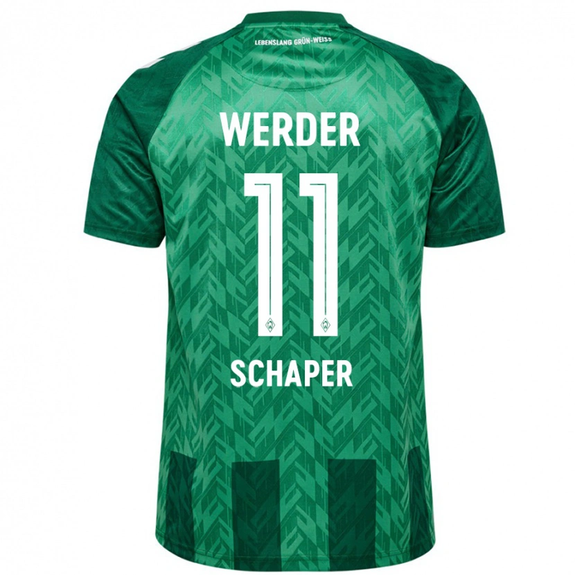 Danxen Barn Wilken Schaper #11 Grön Hemmatröja Matchtröjor 2024/25 Tröjor T-Tröja