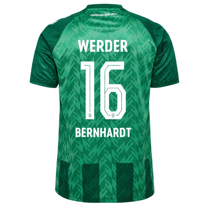 Danxen Barn Emilie Bernhardt #16 Grön Hemmatröja Matchtröjor 2024/25 Tröjor T-Tröja
