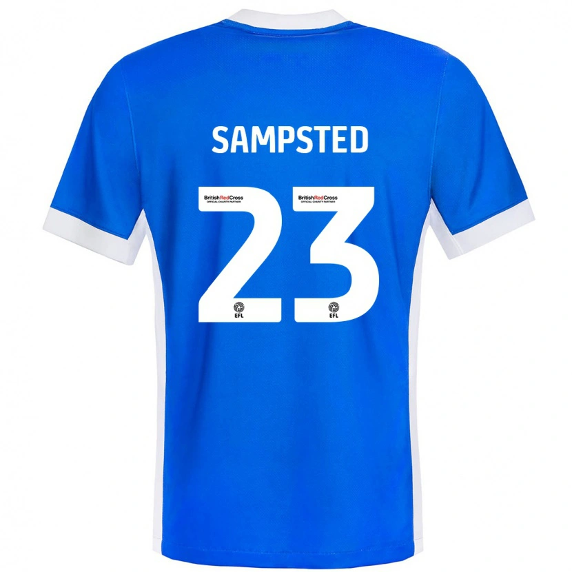Danxen Barn Alfons Sampsted #23 Blå Vit Hemmatröja Matchtröjor 2024/25 Tröjor T-Tröja