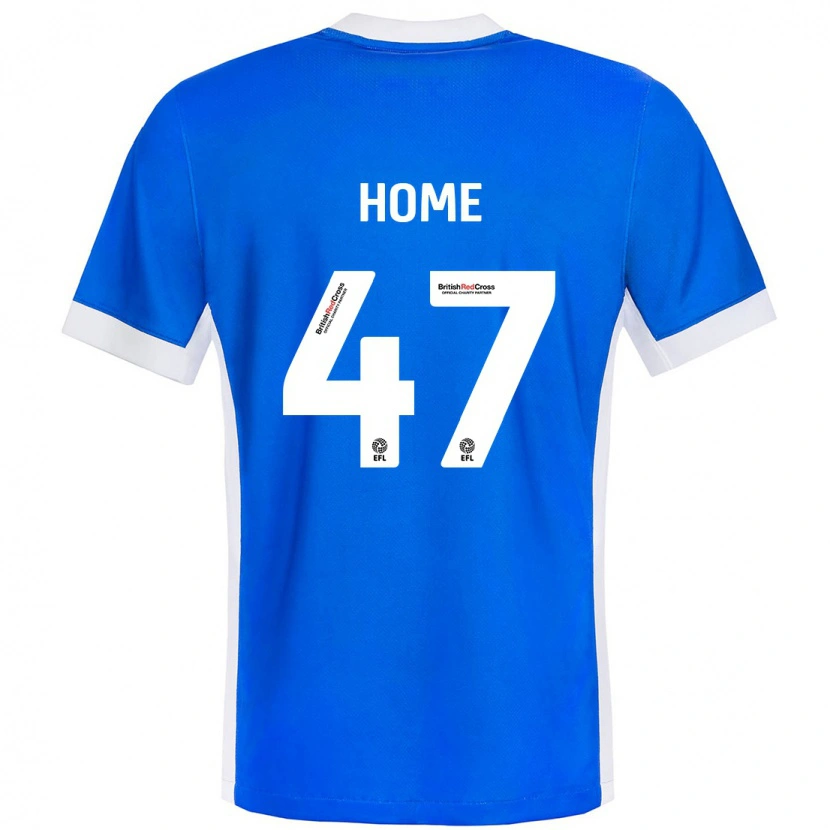 Danxen Barn Josh Home #47 Blå Vit Hemmatröja Matchtröjor 2024/25 Tröjor T-Tröja