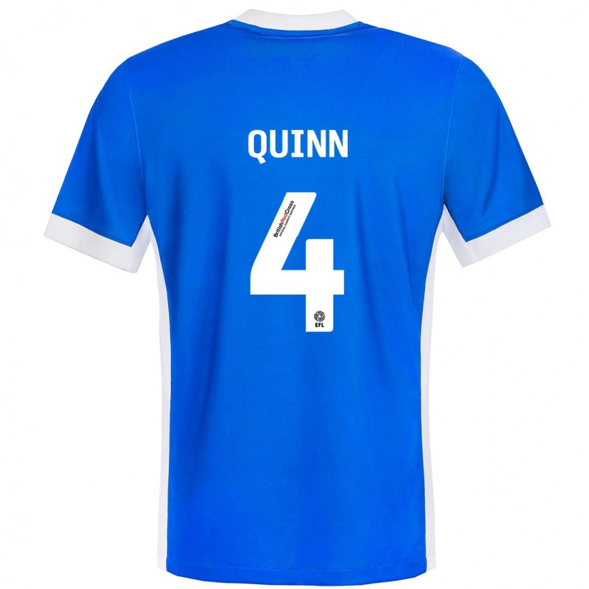 Danxen Barn Louise Quinn #4 Blå Vit Hemmatröja Matchtröjor 2024/25 Tröjor T-Tröja