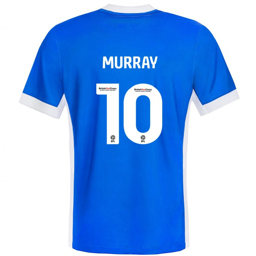 Danxen Barn Christie Harrison-Murray #10 Blå Vit Hemmatröja Matchtröjor 2024/25 Tröjor T-Tröja