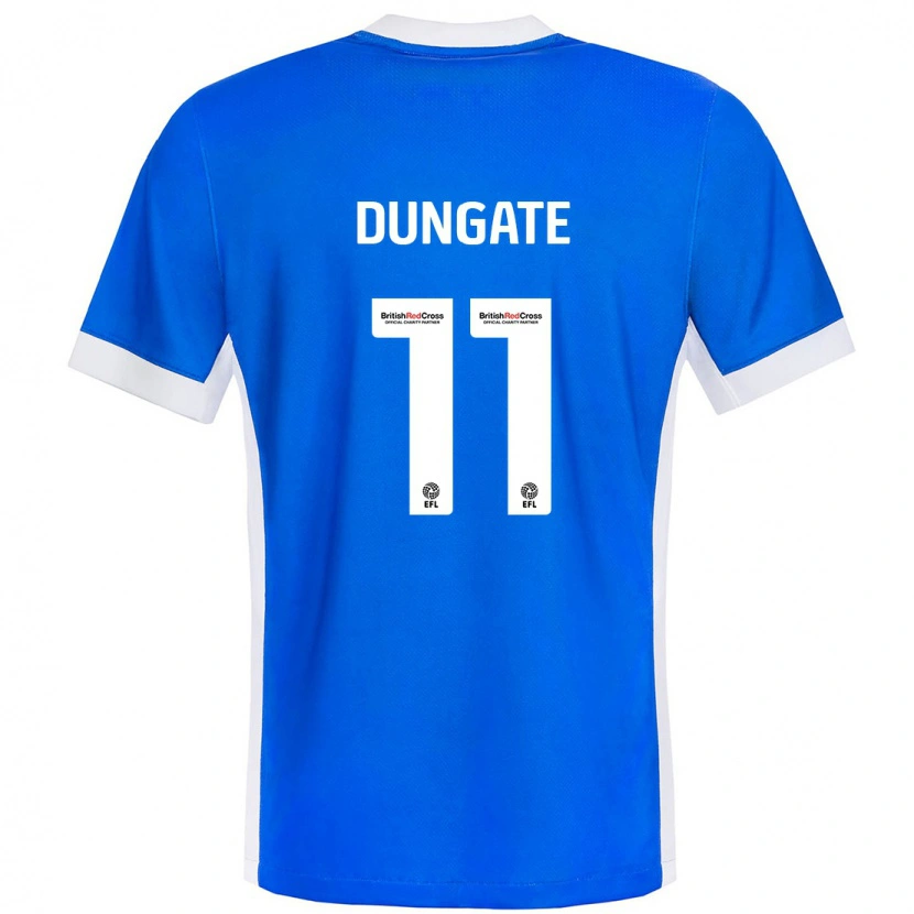 Danxen Barn Katie Dungate #11 Blå Vit Hemmatröja Matchtröjor 2024/25 Tröjor T-Tröja