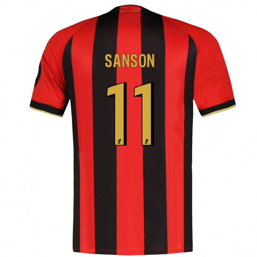 Danxen Barn Morgan Sanson #11 Röd Svart Hemmatröja Matchtröjor 2024/25 Tröjor T-Tröja