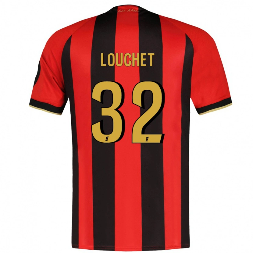Danxen Barn Tom Louchet #32 Röd Svart Hemmatröja Matchtröjor 2024/25 Tröjor T-Tröja