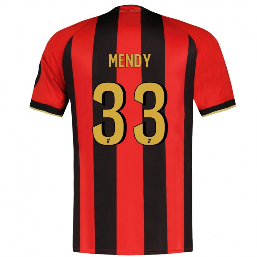 Danxen Barn Antoine Mendy #33 Röd Svart Hemmatröja Matchtröjor 2024/25 Tröjor T-Tröja