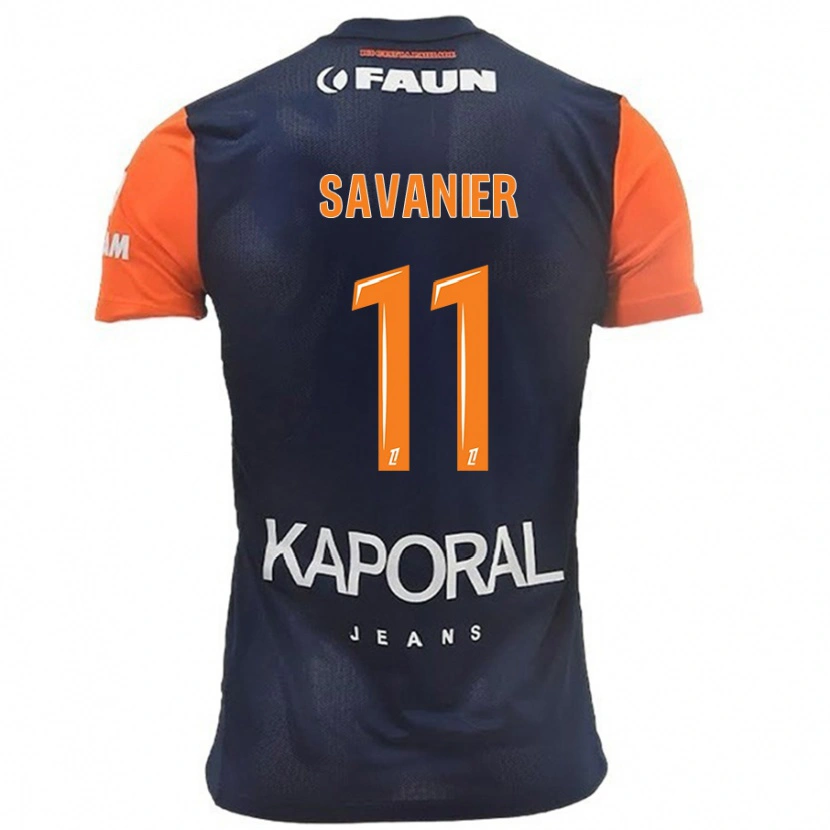 Danxen Barn Téji Savanier #11 Marinblå Orange Hemmatröja Matchtröjor 2024/25 Tröjor T-Tröja