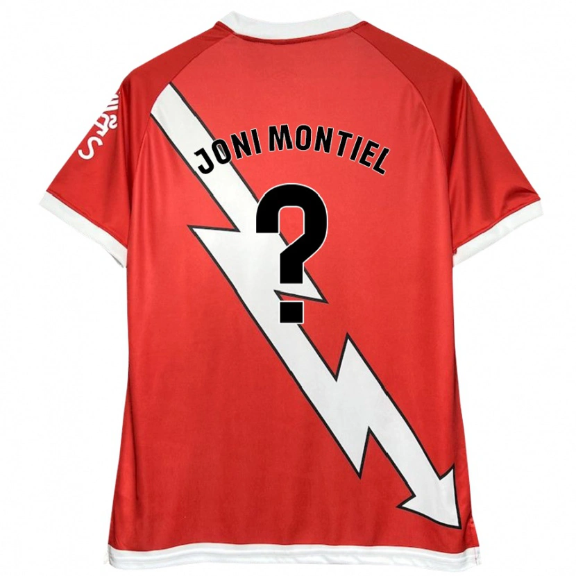 Danxen Barn Joni Montiel #0 Vit Röd Hemmatröja Matchtröjor 2024/25 Tröjor T-Tröja
