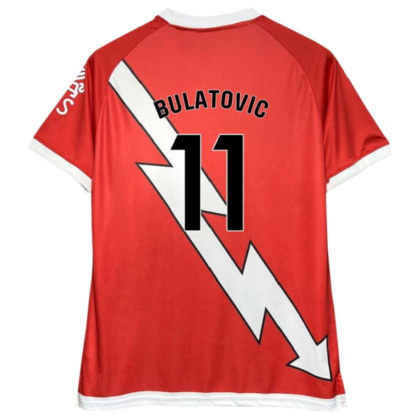 Danxen Barn Slađana Bulatović #11 Vit Röd Hemmatröja Matchtröjor 2024/25 Tröjor T-Tröja