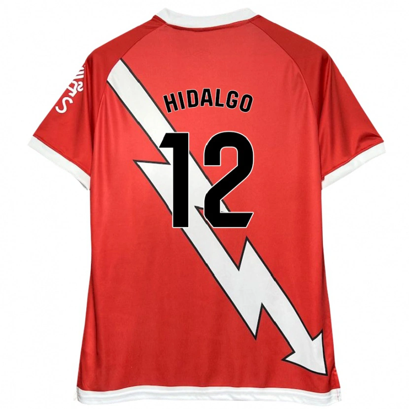 Danxen Barn Patri Hidalgo #12 Vit Röd Hemmatröja Matchtröjor 2024/25 Tröjor T-Tröja