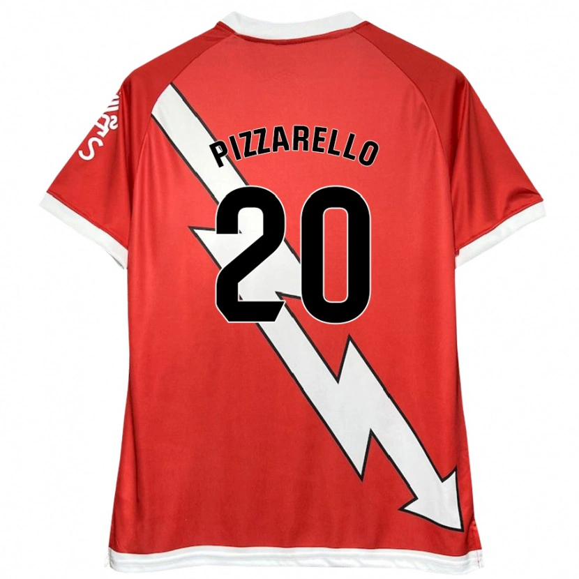 Danxen Barn Charlyann Pizzarello #20 Vit Röd Hemmatröja Matchtröjor 2024/25 Tröjor T-Tröja