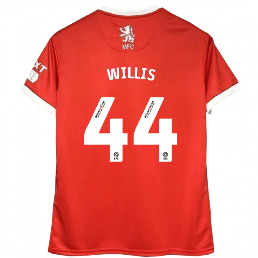Danxen Barn Pharrell Willis #44 Röd Vit Hemmatröja Matchtröjor 2024/25 Tröjor T-Tröja