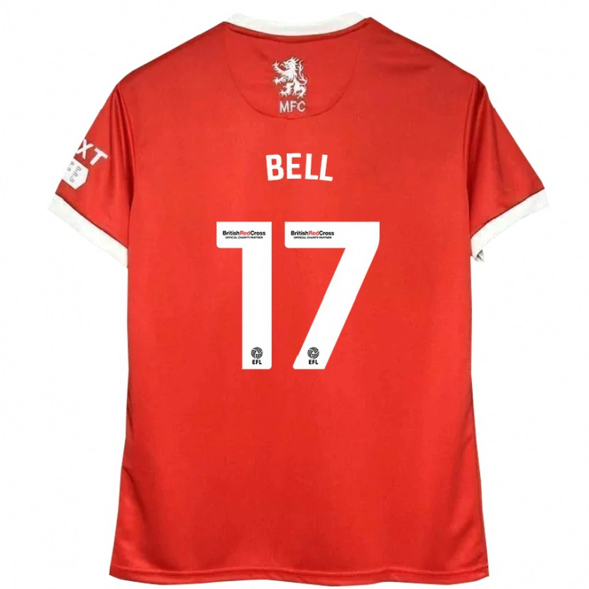 Danxen Barn Millie Bell #17 Röd Vit Hemmatröja Matchtröjor 2024/25 Tröjor T-Tröja