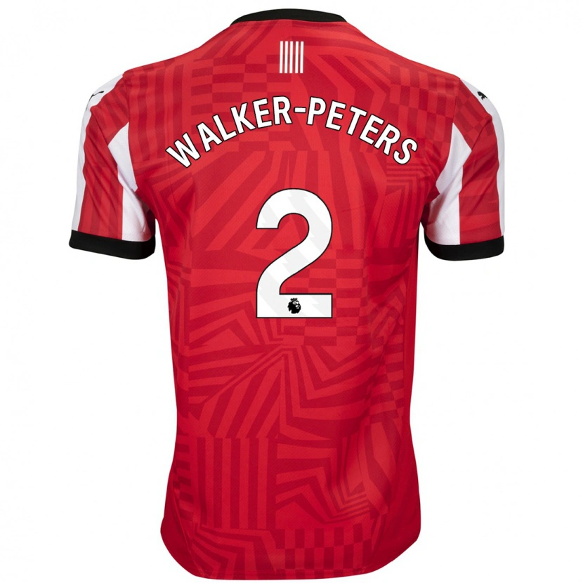Danxen Barn Kyle Walker-Peters #2 Röd Vit Hemmatröja Matchtröjor 2024/25 Tröjor T-Tröja