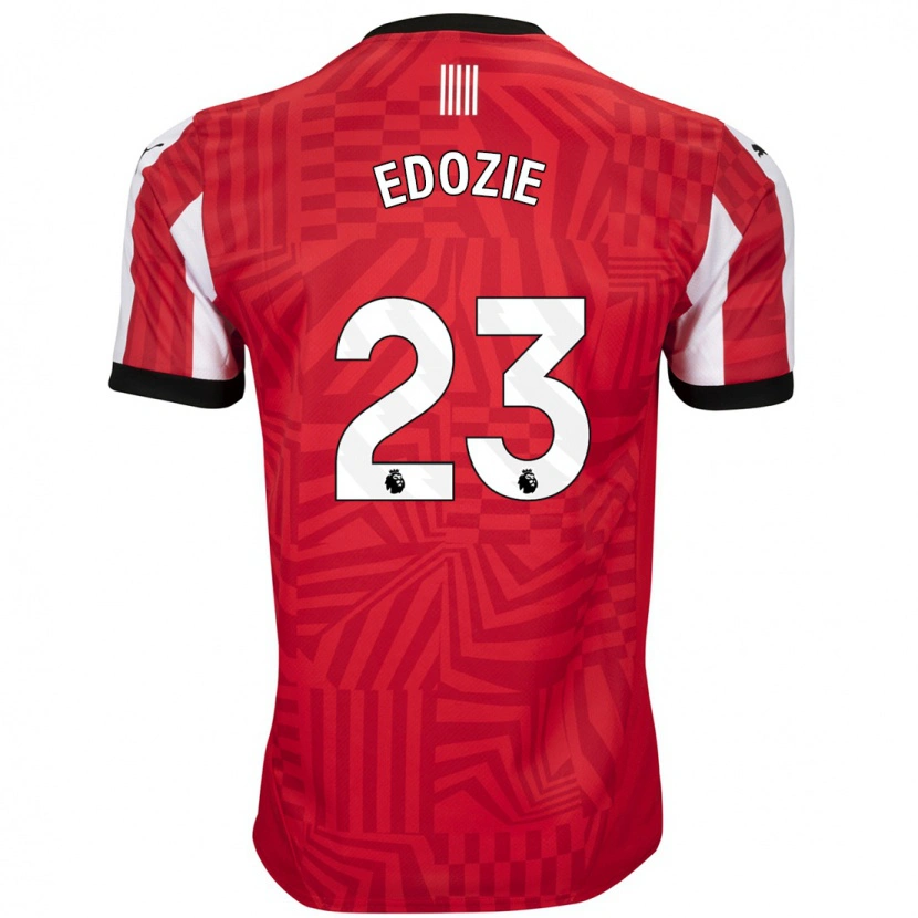 Danxen Barn Samuel Edozie #23 Röd Vit Hemmatröja Matchtröjor 2024/25 Tröjor T-Tröja