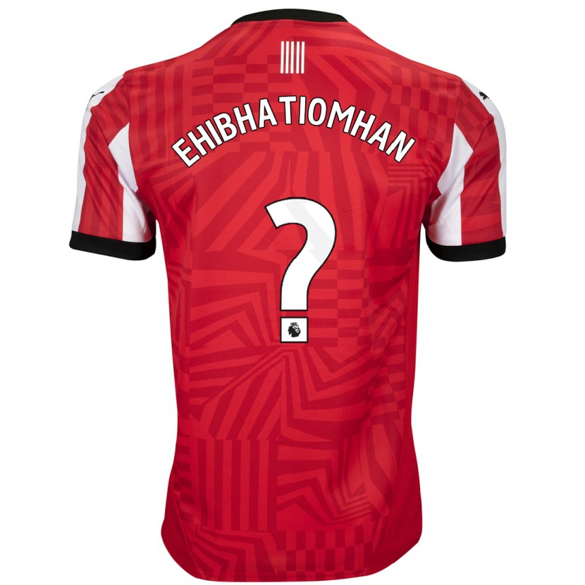 Danxen Barn Princewill Ehibhatiomhan #0 Röd Vit Hemmatröja Matchtröjor 2024/25 Tröjor T-Tröja
