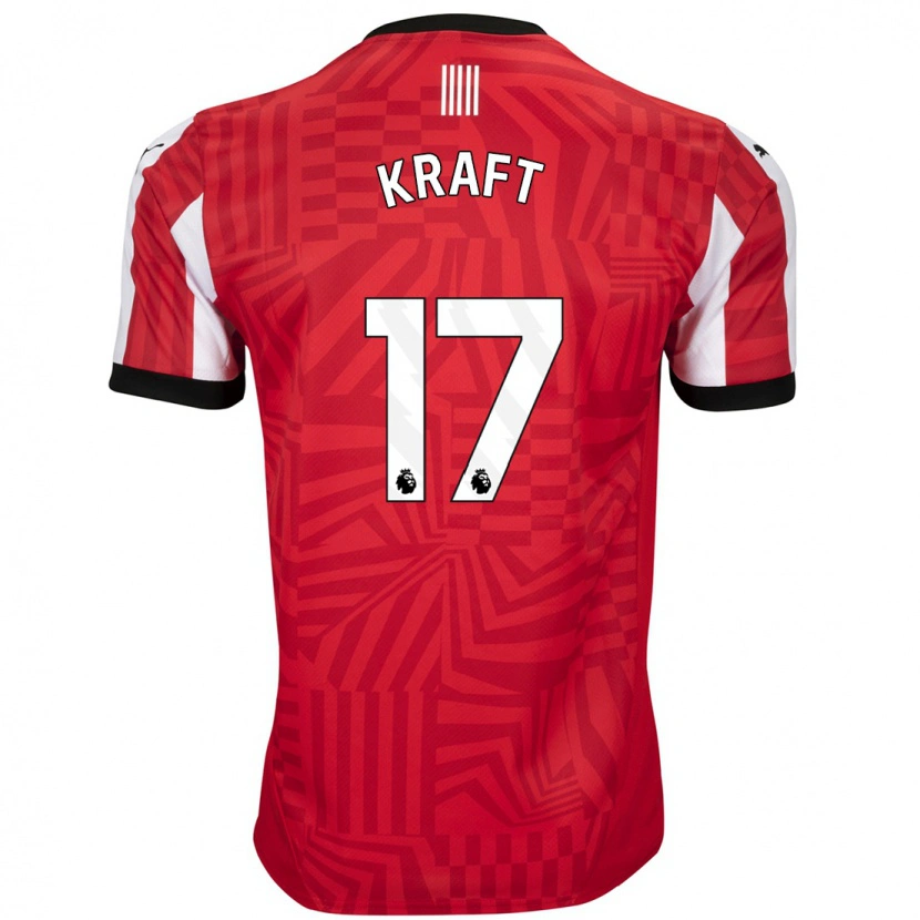 Danxen Barn Emily Kraft #17 Röd Vit Hemmatröja Matchtröjor 2024/25 Tröjor T-Tröja
