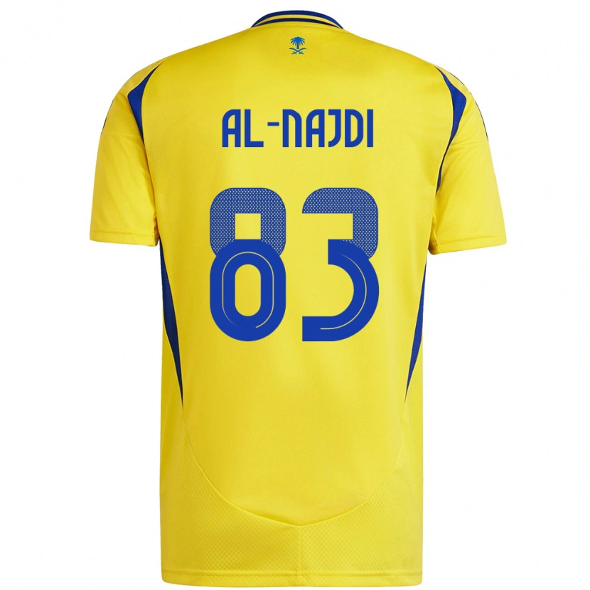 Danxen Barn Salem Al-Najdi #83 Gul Blå Hemmatröja Matchtröjor 2024/25 Tröjor T-Tröja