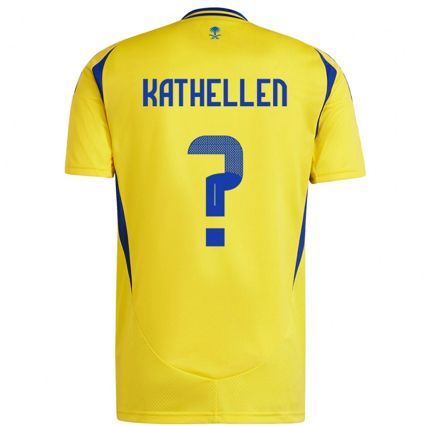 Danxen Barn Kathellen #0 Gul Blå Hemmatröja Matchtröjor 2024/25 Tröjor T-Tröja