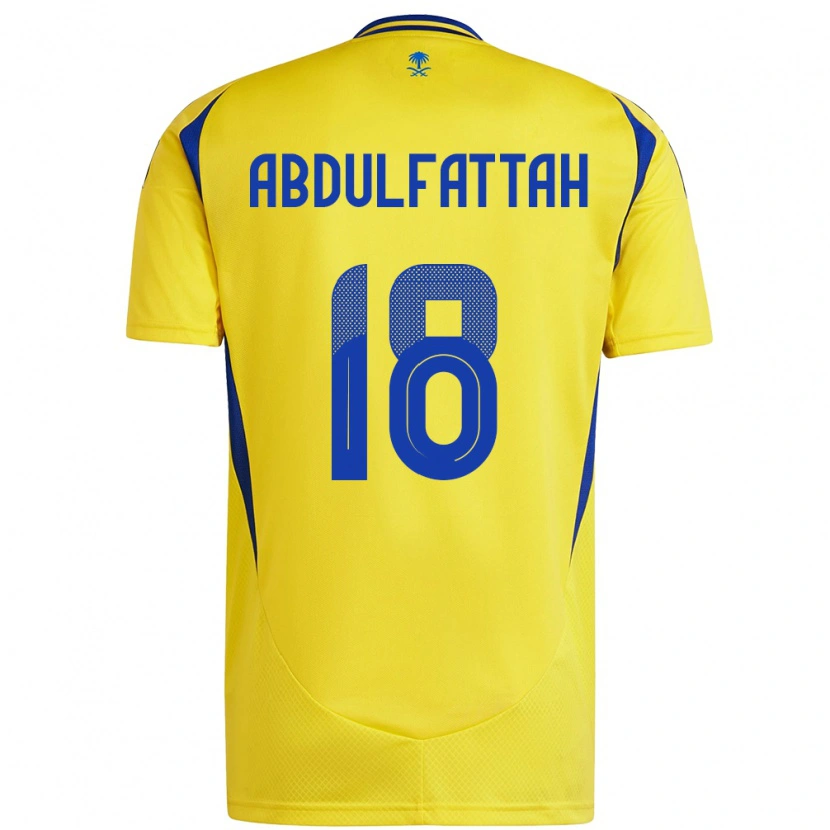 Danxen Barn Abdulfattah Adam #18 Gul Blå Hemmatröja Matchtröjor 2024/25 Tröjor T-Tröja