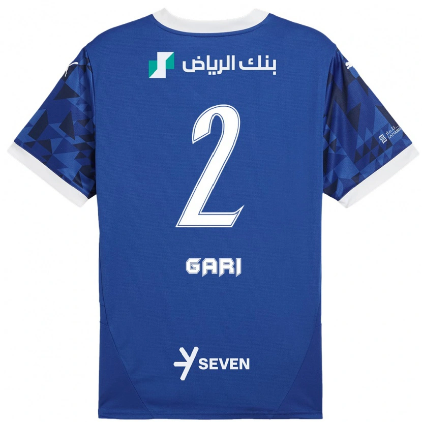 Danxen Barn Fatimah Gari #2 Mörkblå Vit Hemmatröja Matchtröjor 2024/25 Tröjor T-Tröja