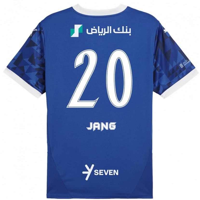 Danxen Barn Hyun-Soo Jang #20 Mörkblå Vit Hemmatröja Matchtröjor 2024/25 Tröjor T-Tröja