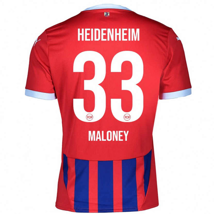 Danxen Barn Lennard Maloney #33 Röd Blå Hemmatröja Matchtröjor 2024/25 Tröjor T-Tröja
