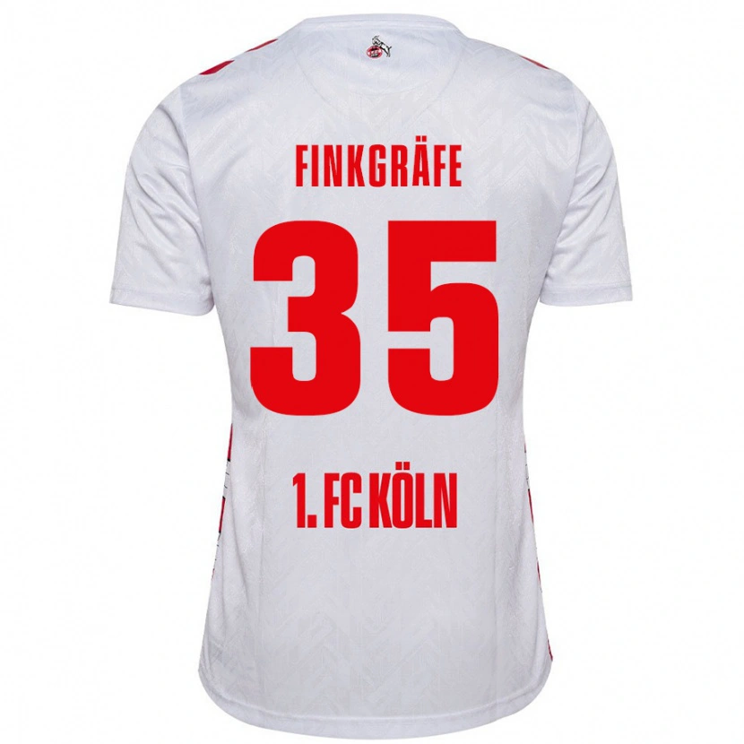 Danxen Barn Max Finkgräfe #35 Vit Röd Hemmatröja Matchtröjor 2024/25 Tröjor T-Tröja