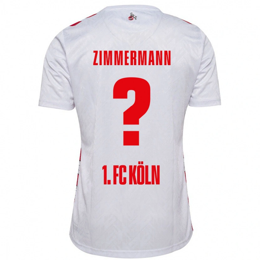 Danxen Barn Nick Zimmermann #0 Vit Röd Hemmatröja Matchtröjor 2024/25 Tröjor T-Tröja