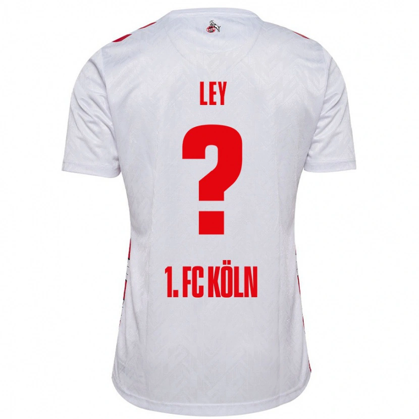Danxen Barn Benjamin Ley #0 Vit Röd Hemmatröja Matchtröjor 2024/25 Tröjor T-Tröja