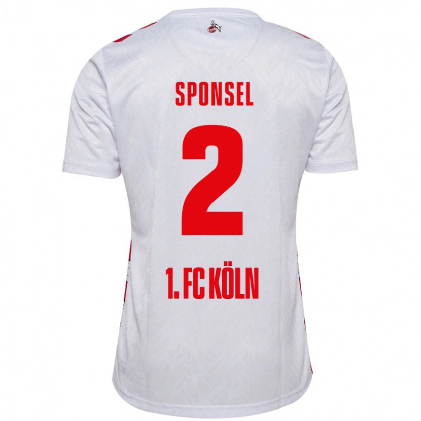 Danxen Barn Meiko Sponsel #2 Vit Röd Hemmatröja Matchtröjor 2024/25 Tröjor T-Tröja