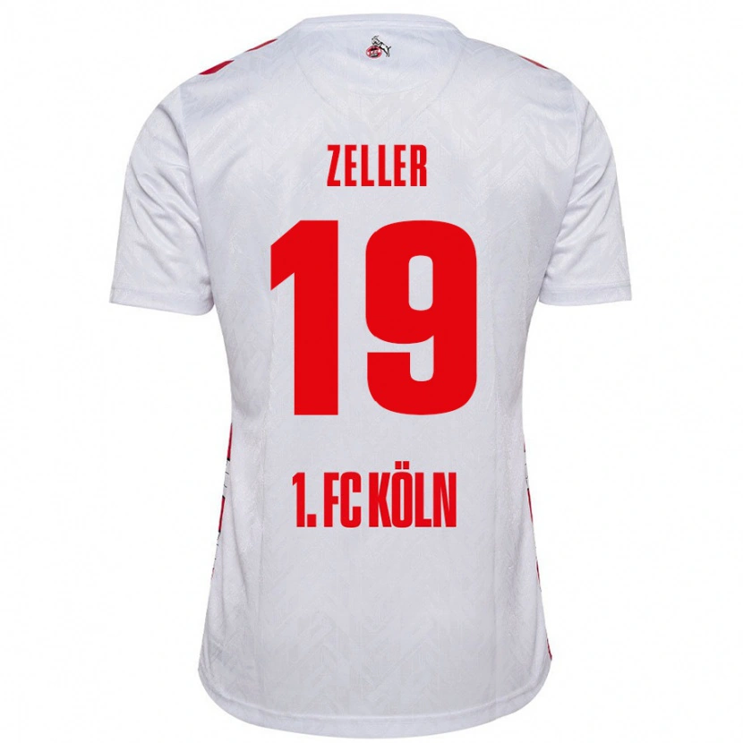 Danxen Barn Dóra Zeller #19 Vit Röd Hemmatröja Matchtröjor 2024/25 Tröjor T-Tröja