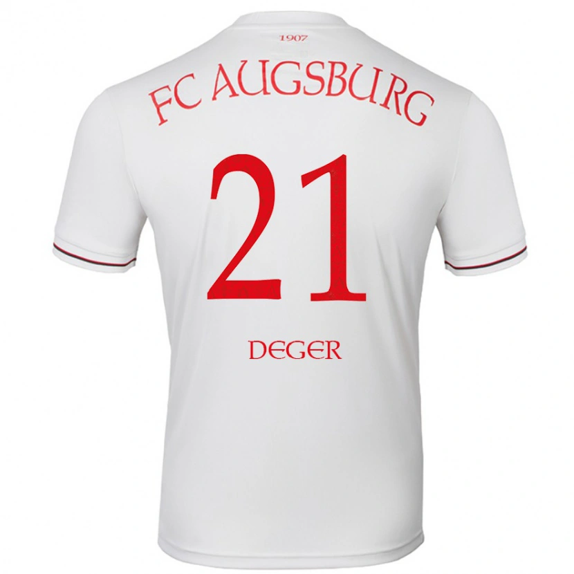 Danxen Barn David Deger #21 Vit Hemmatröja Matchtröjor 2024/25 Tröjor T-Tröja