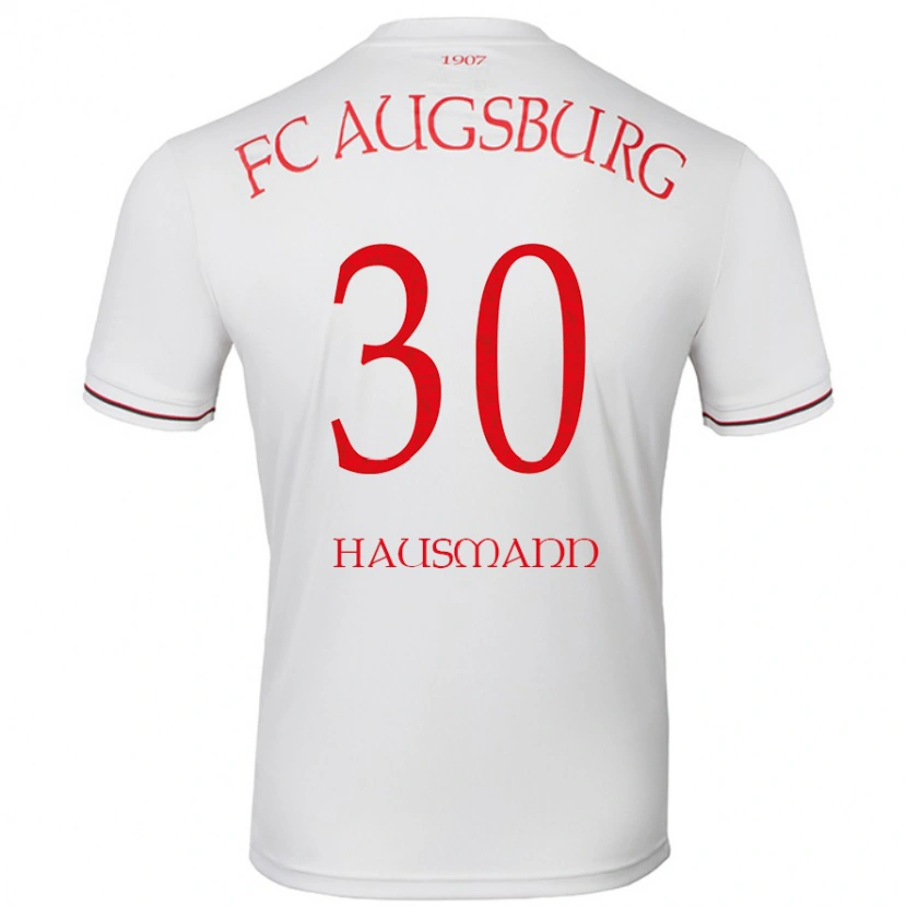 Danxen Barn Daniel Hausmann #30 Vit Hemmatröja Matchtröjor 2024/25 Tröjor T-Tröja