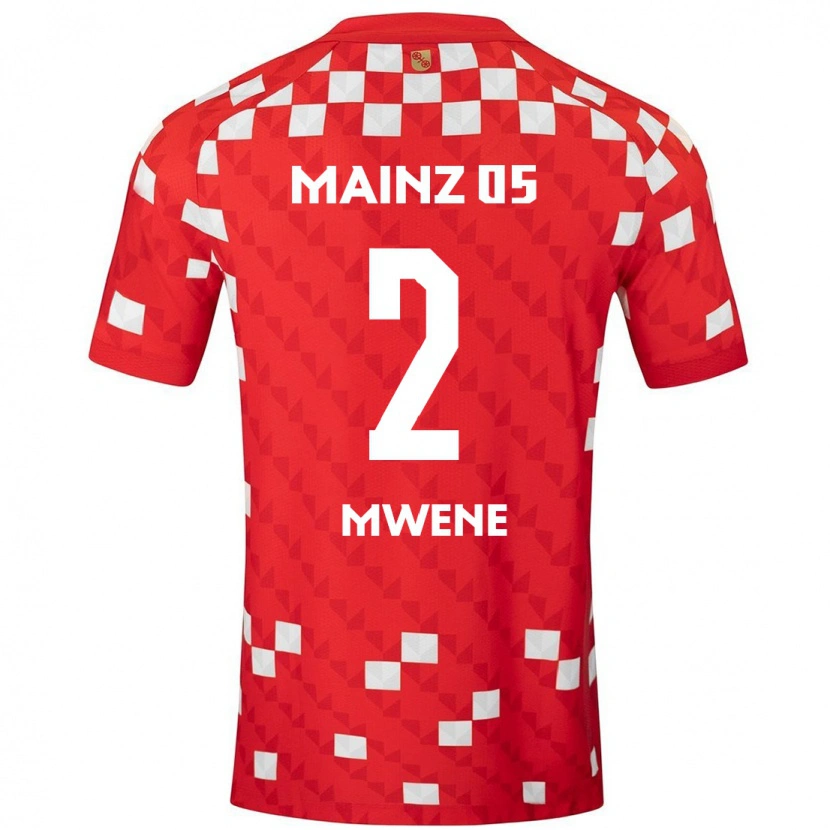 Danxen Barn Phillipp Mwene #2 Vit Röd Hemmatröja Matchtröjor 2024/25 Tröjor T-Tröja