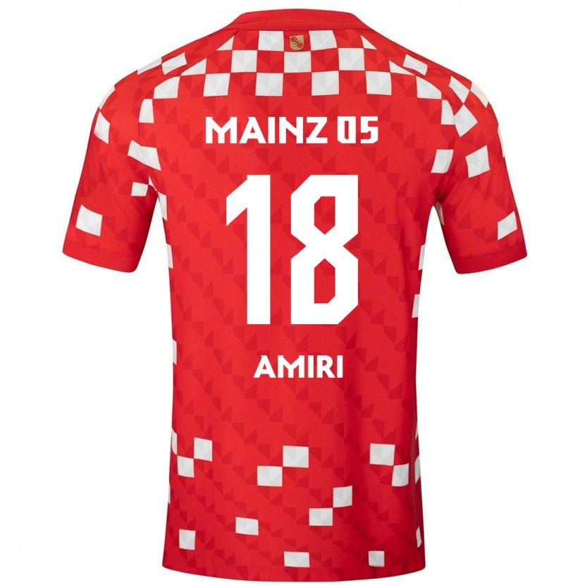 Danxen Barn Nadiem Amiri #18 Vit Röd Hemmatröja Matchtröjor 2024/25 Tröjor T-Tröja