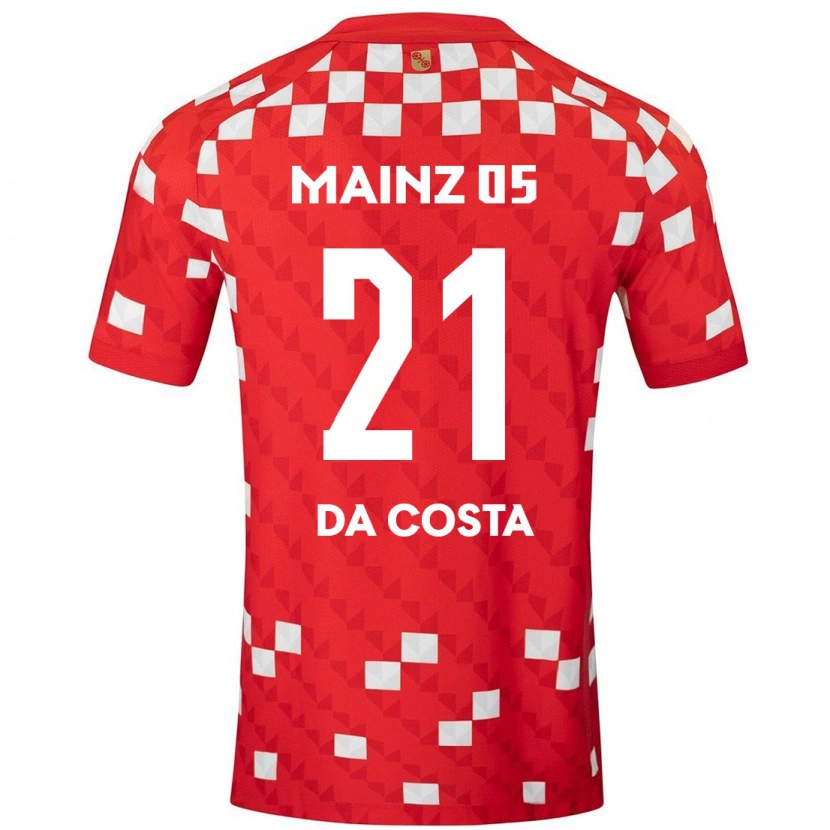 Danxen Barn Danny Da Costa #21 Vit Röd Hemmatröja Matchtröjor 2024/25 Tröjor T-Tröja
