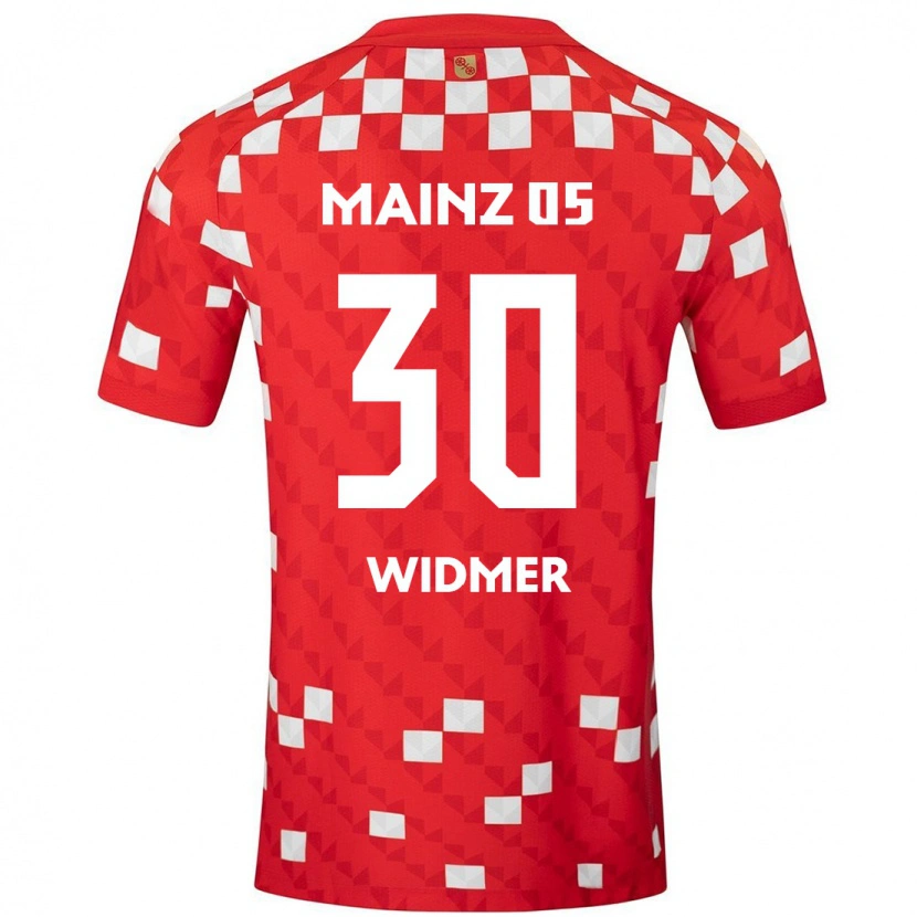 Danxen Barn Silvan Widmer #30 Vit Röd Hemmatröja Matchtröjor 2024/25 Tröjor T-Tröja