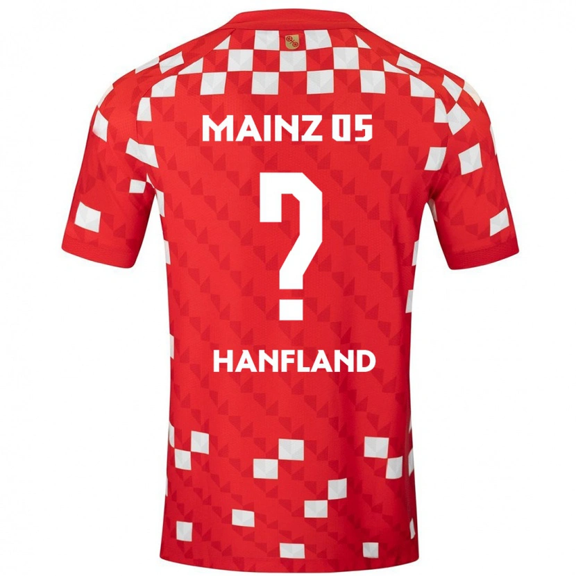 Danxen Barn Paul Hanfland #0 Vit Röd Hemmatröja Matchtröjor 2024/25 Tröjor T-Tröja