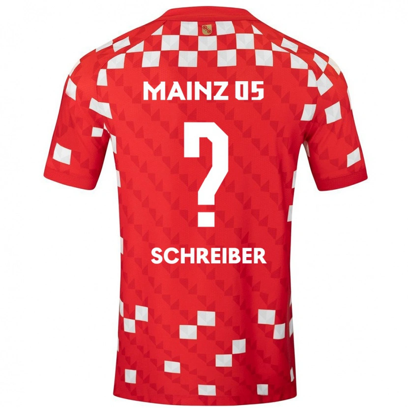 Danxen Barn Philipp Schreiber #0 Vit Röd Hemmatröja Matchtröjor 2024/25 Tröjor T-Tröja