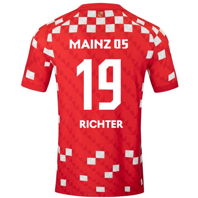 Danxen Barn Marc Richter #19 Vit Röd Hemmatröja Matchtröjor 2024/25 Tröjor T-Tröja