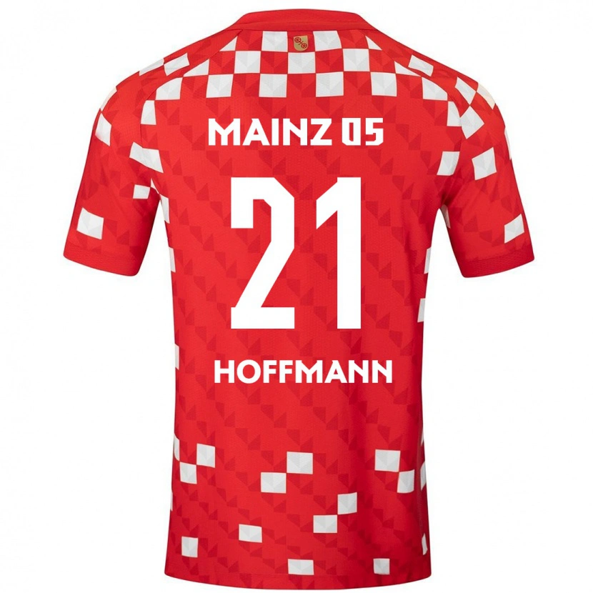 Danxen Barn Leon Hoffmann #21 Vit Röd Hemmatröja Matchtröjor 2024/25 Tröjor T-Tröja