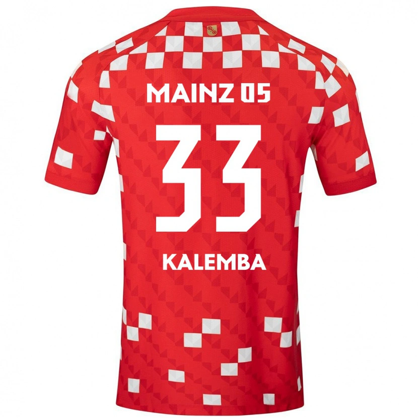 Danxen Barn Marcel Kalemba #33 Vit Röd Hemmatröja Matchtröjor 2024/25 Tröjor T-Tröja